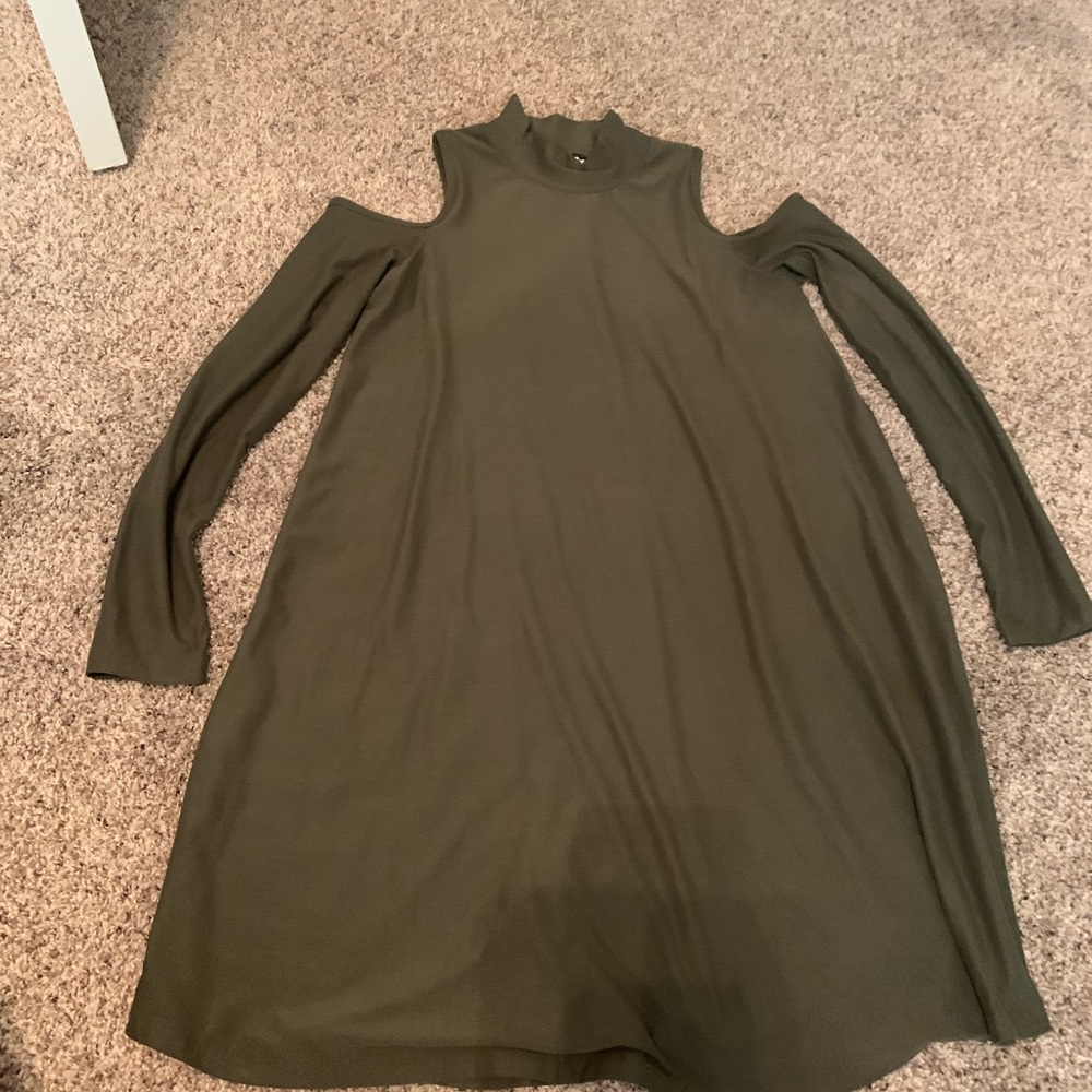 open shoulder dress